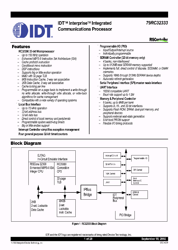 79RC32V333-150DH_2523215.PDF Datasheet