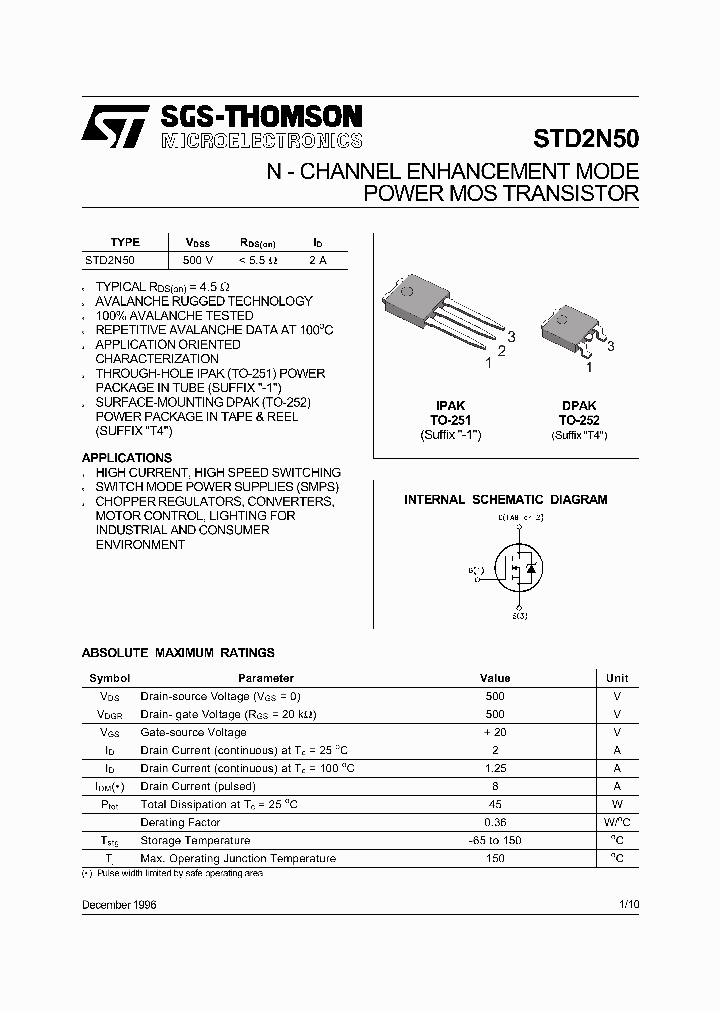 STD2N50-1_2536348.PDF Datasheet