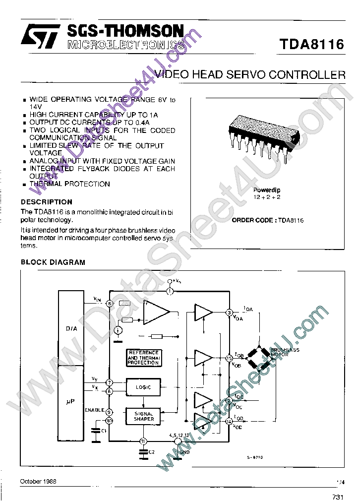 TDA8116_2597213.PDF Datasheet