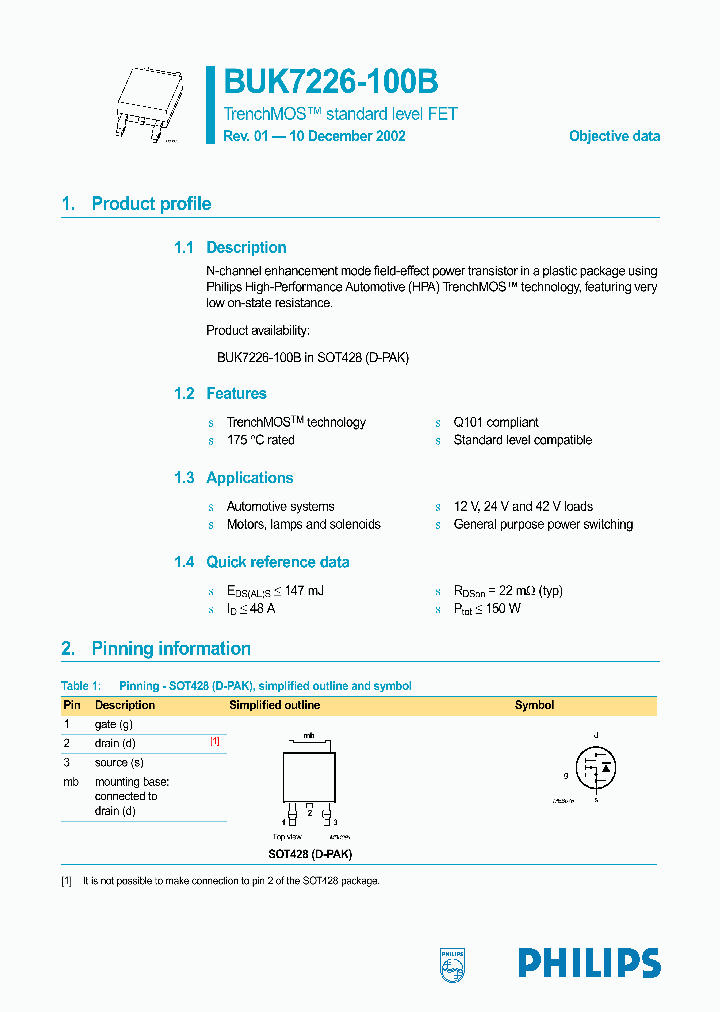 BUK7226-100B_2608036.PDF Datasheet