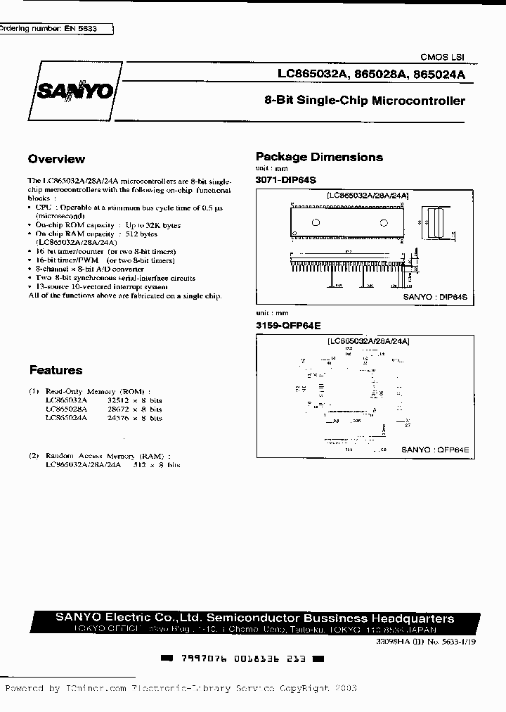 LC865032A64QFP_2623089.PDF Datasheet