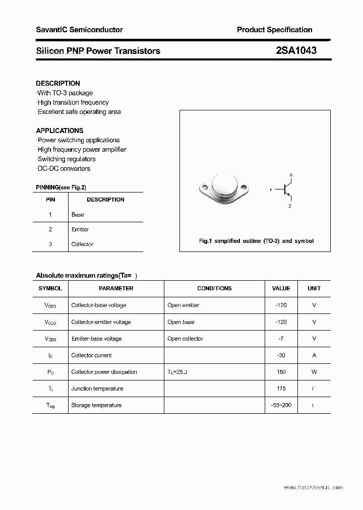 2SA1043_2638224.PDF Datasheet