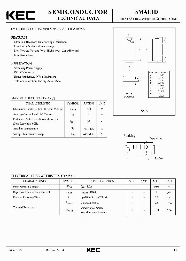 SMAU1D04_2670096.PDF Datasheet