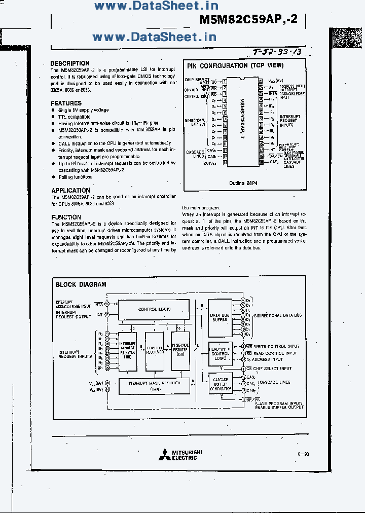 M5M82C59AP_2694470.PDF Datasheet