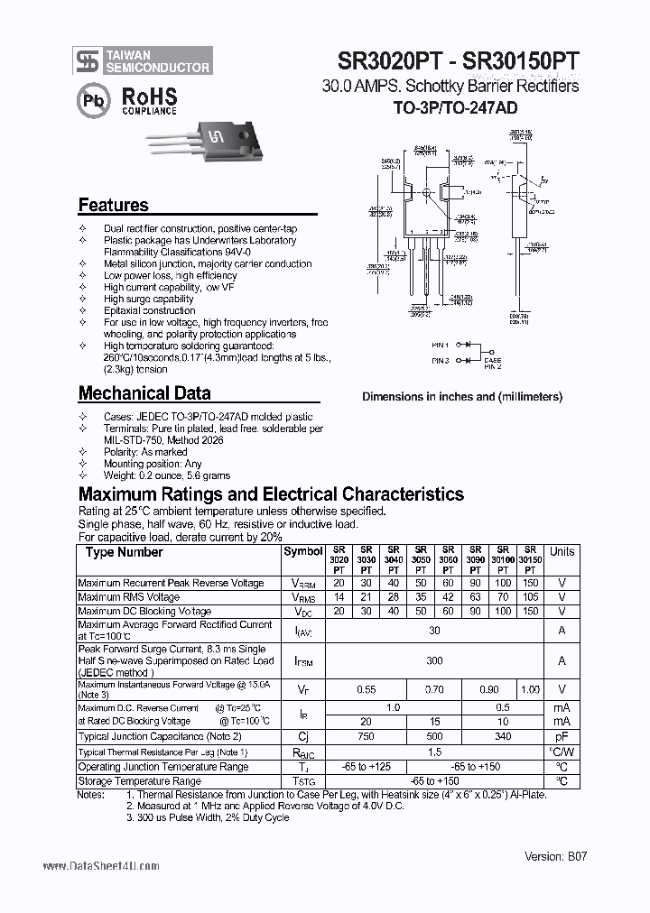 SR30100PT_2725011.PDF Datasheet