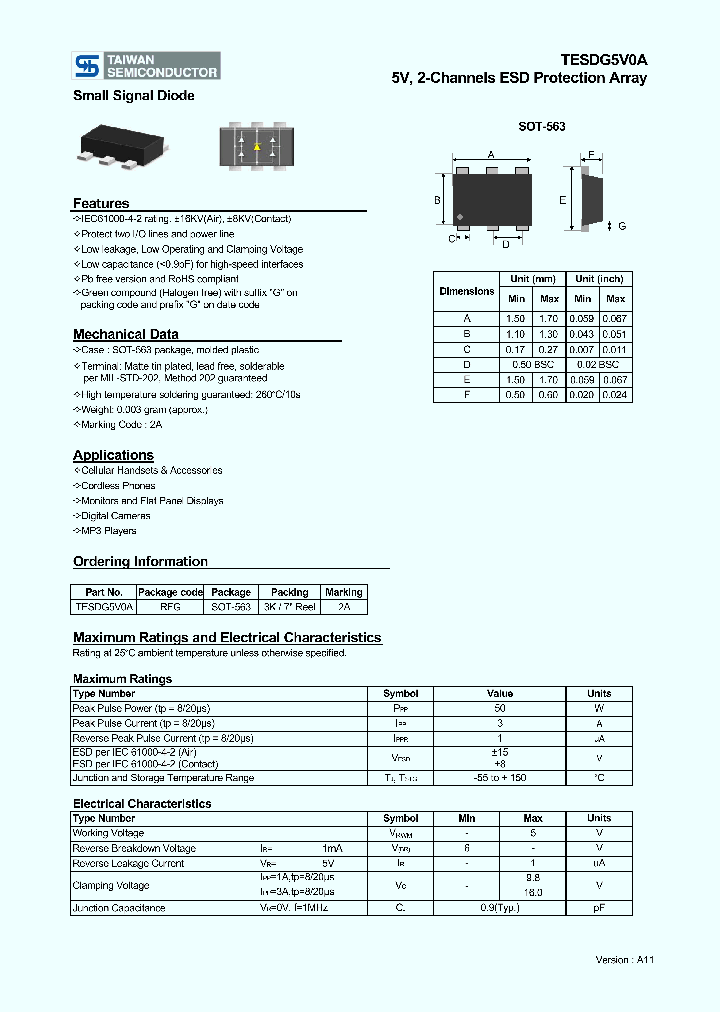 TESDG5V0A_2725007.PDF Datasheet