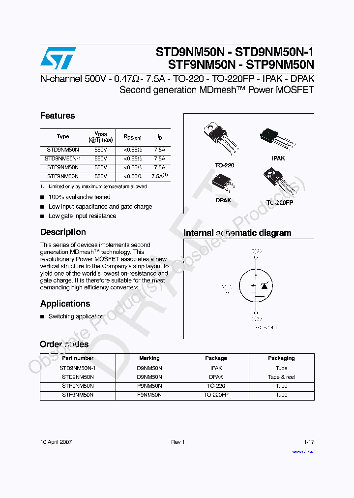 STP9NM50N_2725574.PDF Datasheet