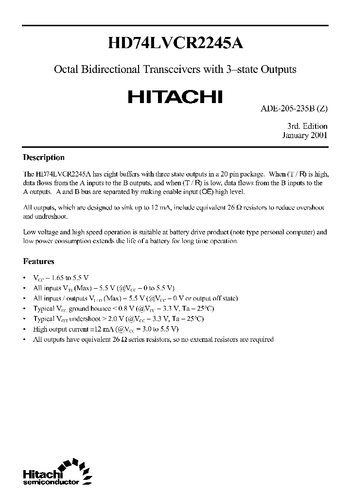 HD74VCR2245A_2729384.PDF Datasheet