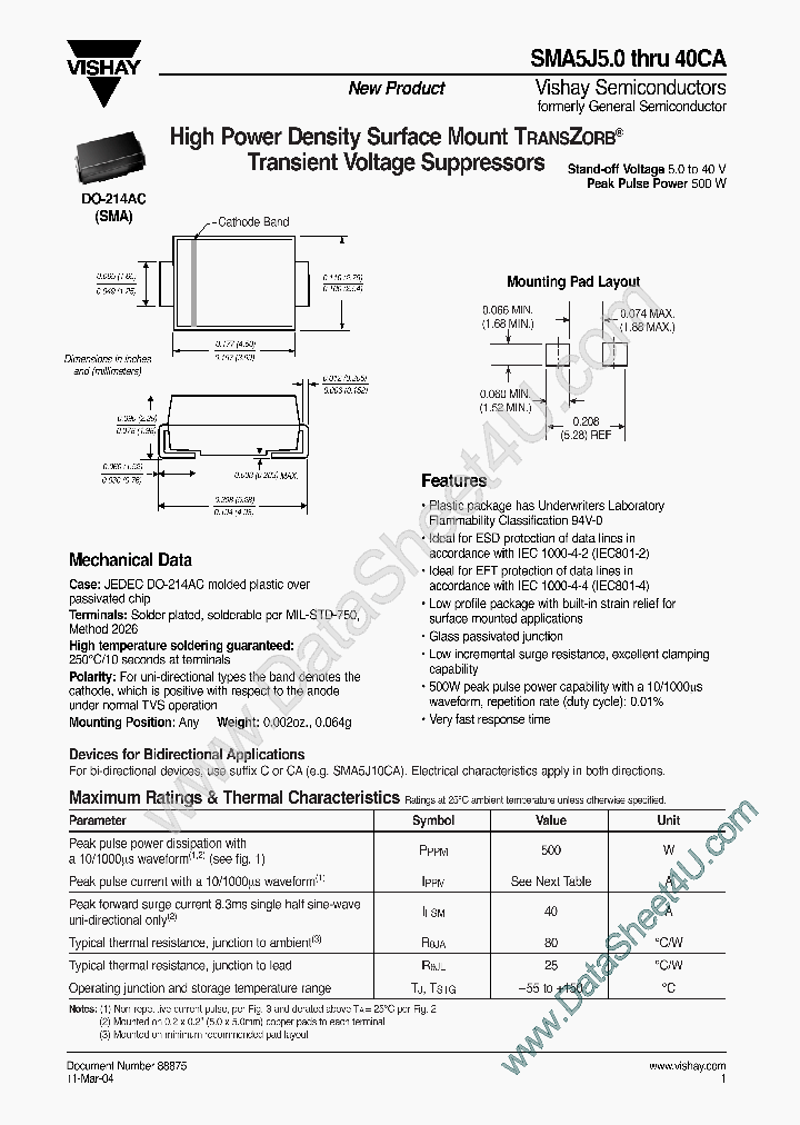 SMA5J30A_2746926.PDF Datasheet