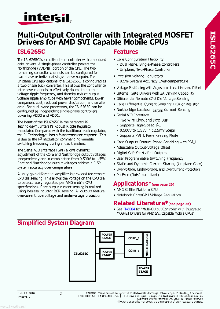 ISL6265C_2750848.PDF Datasheet