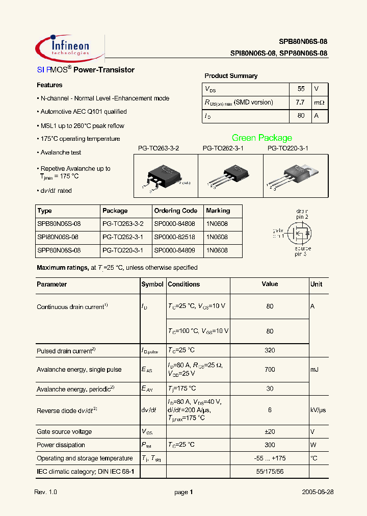 SPP80N06S-08_2751799.PDF Datasheet