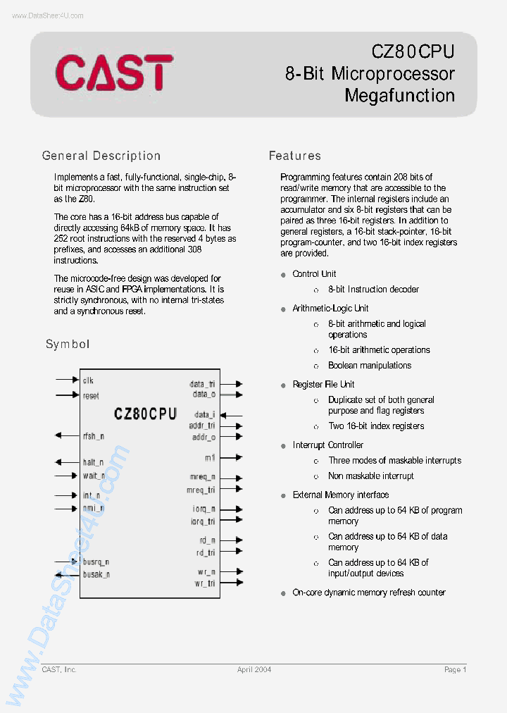 CZ80CPU_2759148.PDF Datasheet