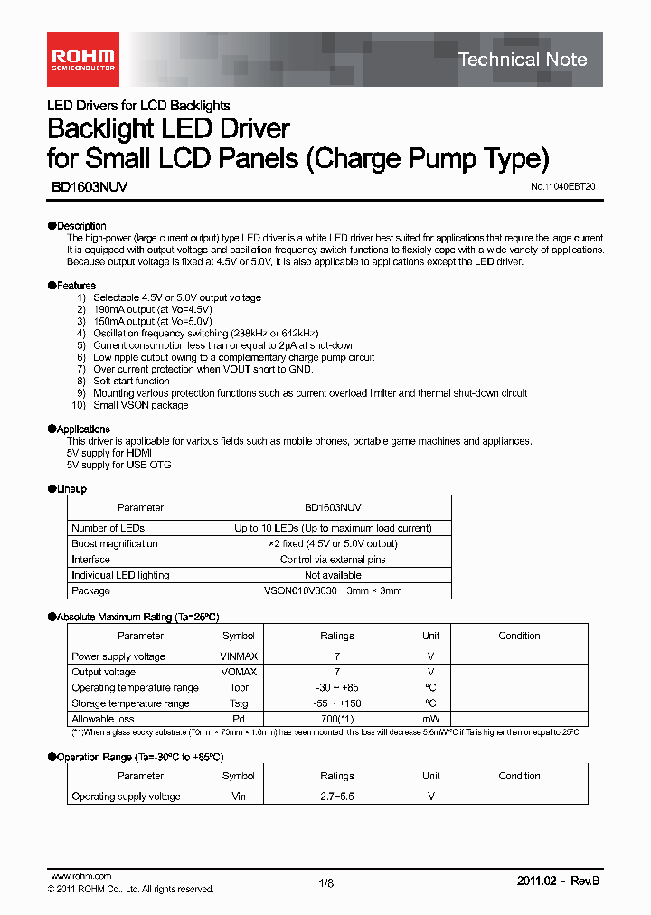 BD1603NUV11_2760853.PDF Datasheet