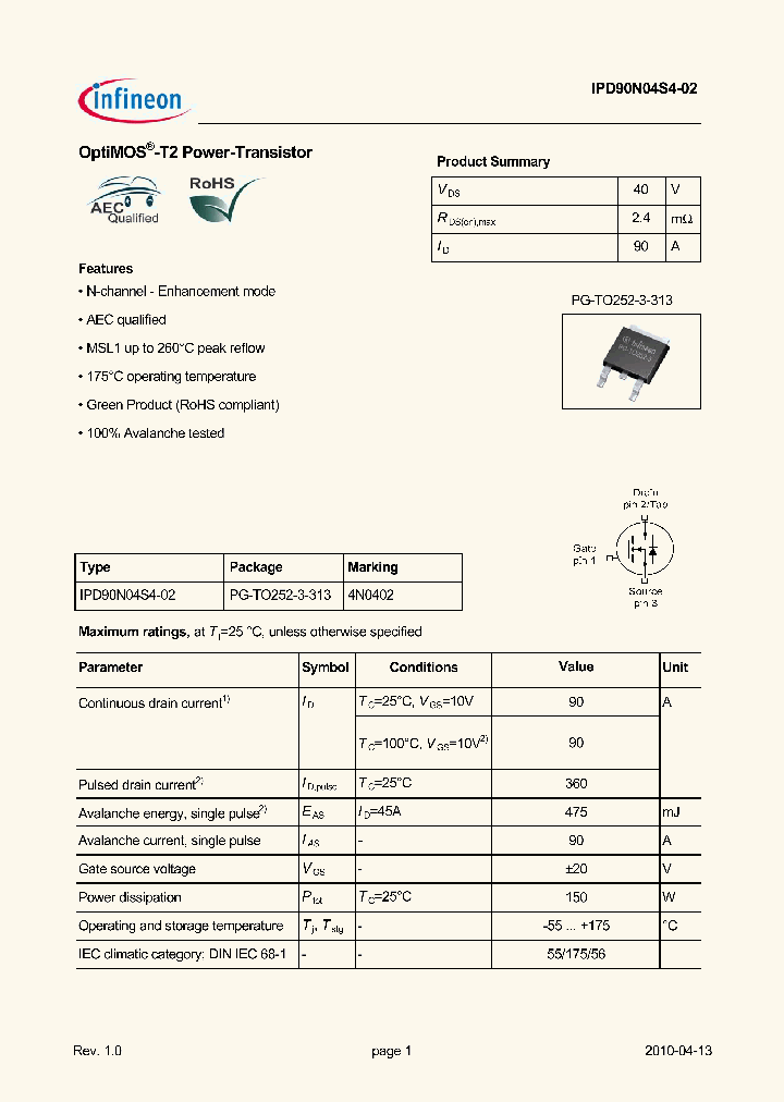 IPD90N04S4-02_2766920.PDF Datasheet