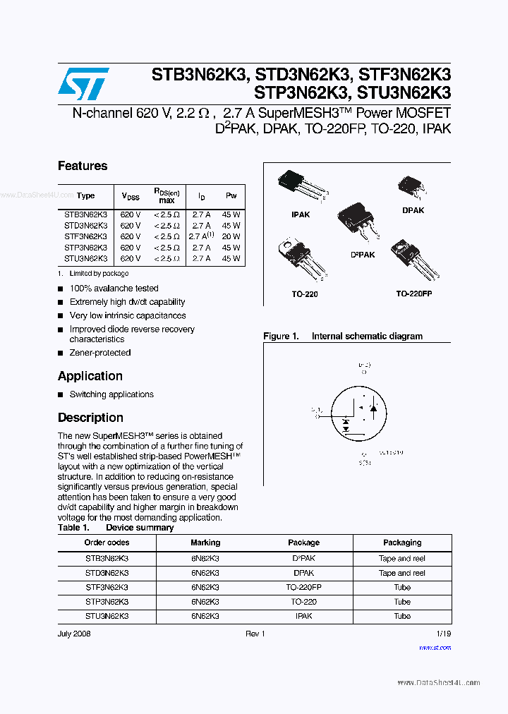 STP3N62K3_2768405.PDF Datasheet