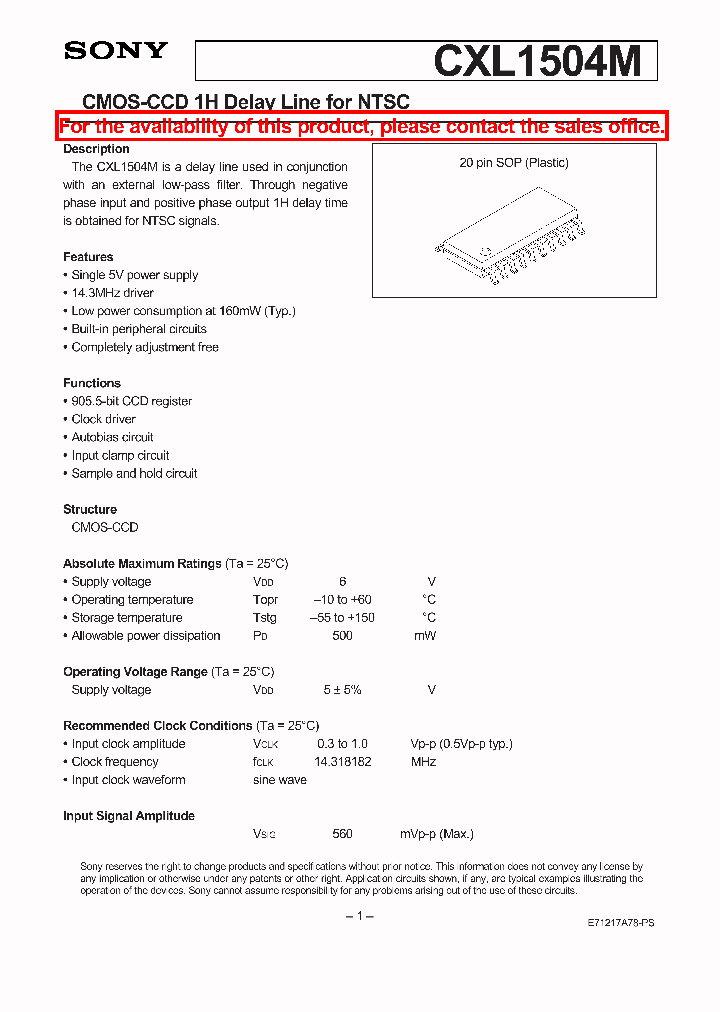 CXL1504M_2771117.PDF Datasheet