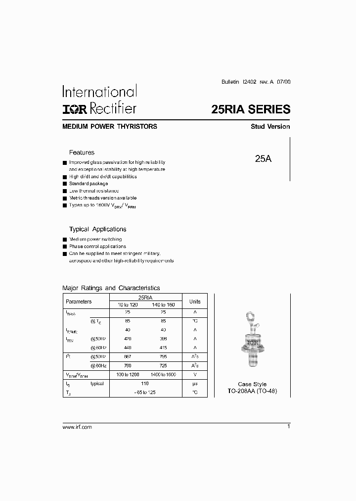 25RIA_2771755.PDF Datasheet