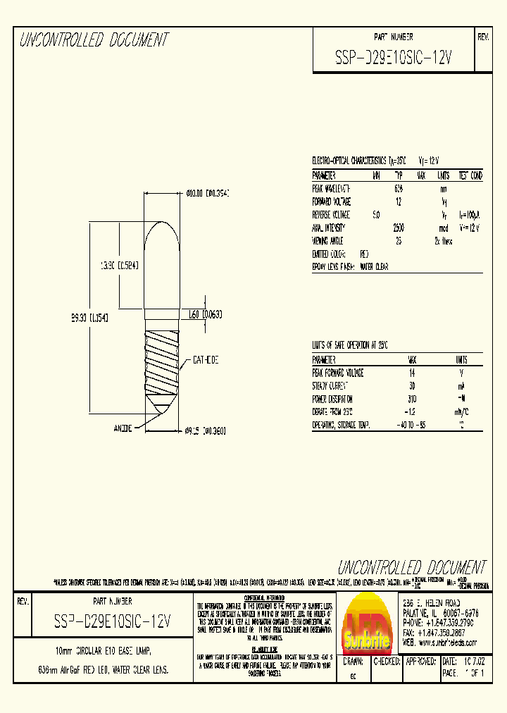 SSP-D29E10SIC-12V_2774307.PDF Datasheet