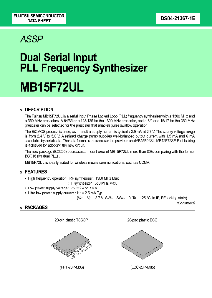 MB15F72ULPVA_2777567.PDF Datasheet