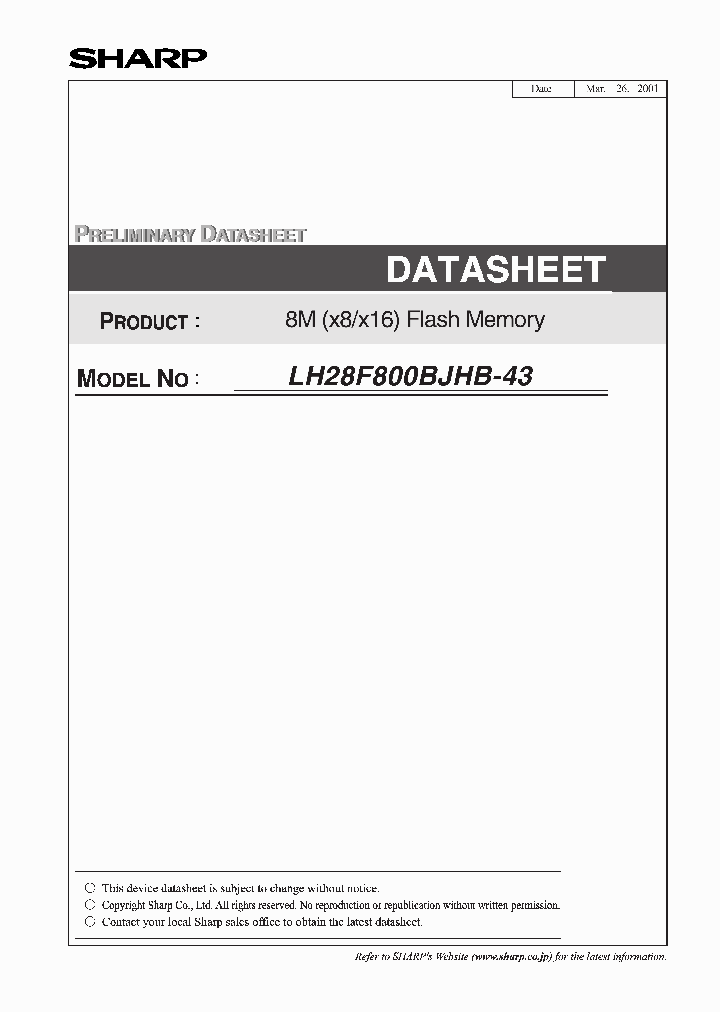 LH28F800BJHB-43_2778272.PDF Datasheet