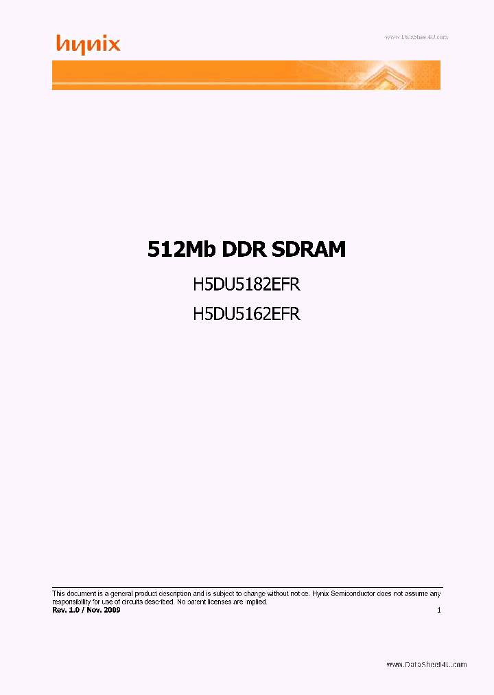 H5DU5162EFR_2781025.PDF Datasheet