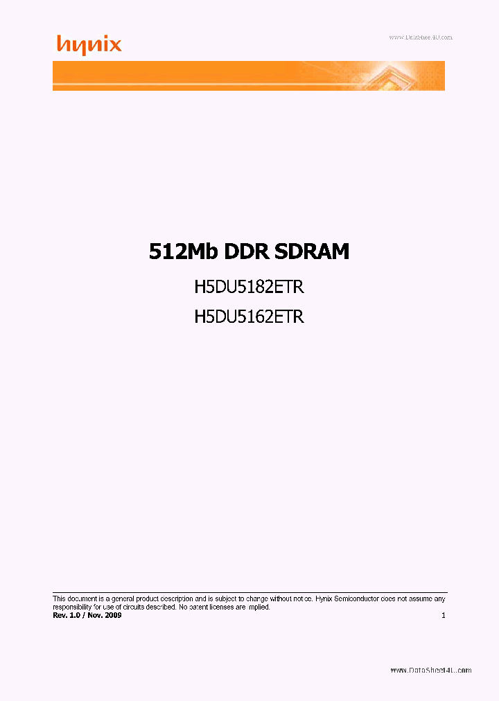 H5DU5162ETR_2781026.PDF Datasheet