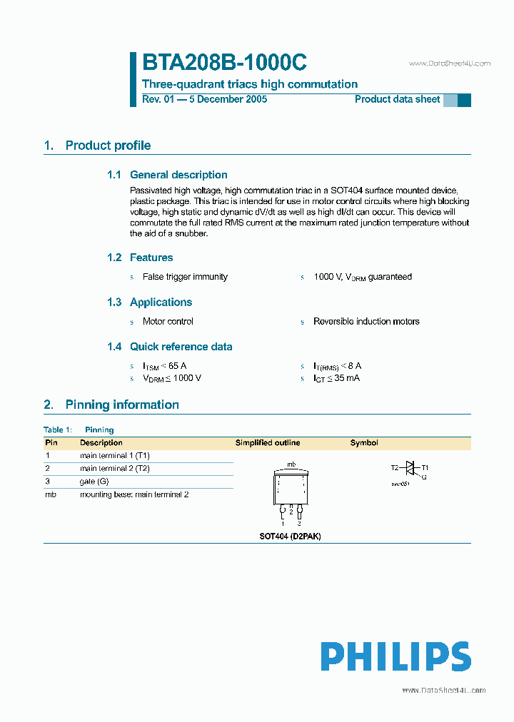 BTA208B-1000C_2782776.PDF Datasheet