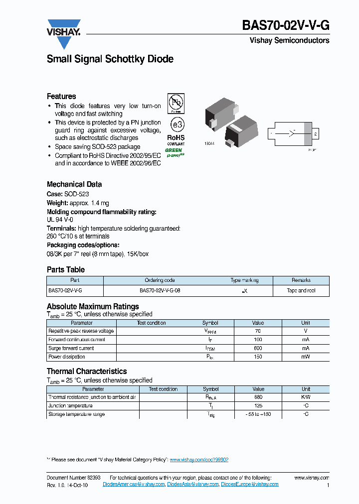 BAS70-02V-V-G_2785235.PDF Datasheet