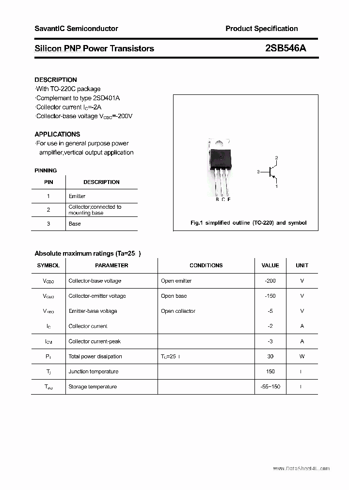 2SB546A_2788445.PDF Datasheet