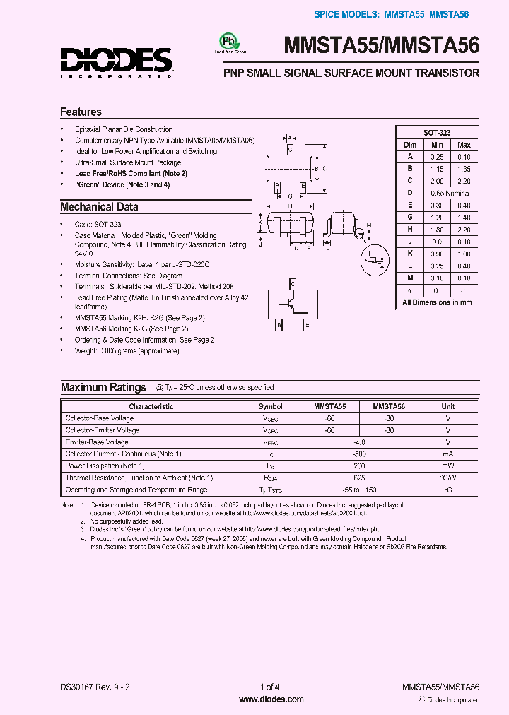 MMSTA55-7-F_2792790.PDF Datasheet