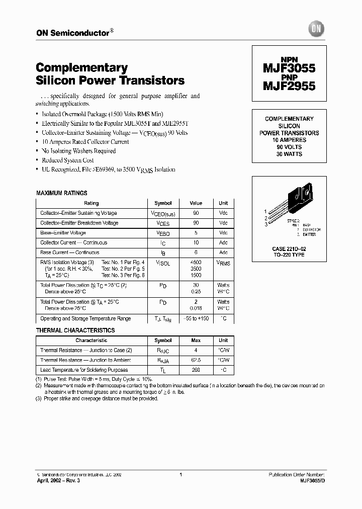 MJF3055-D_2791979.PDF Datasheet