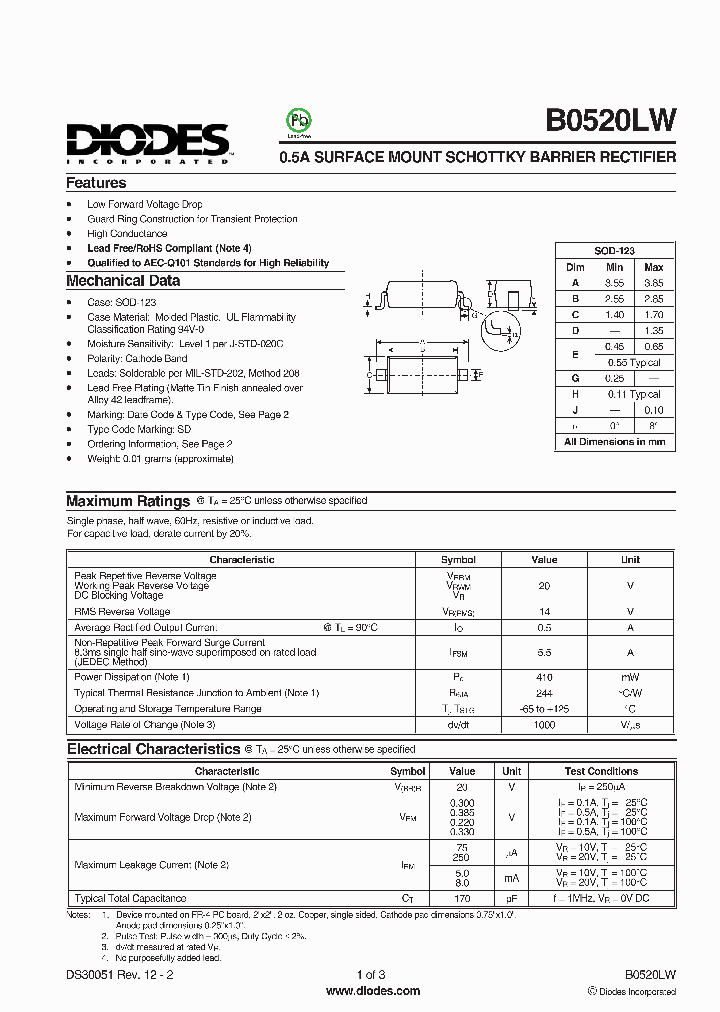 B0520LW-7-F_2829767.PDF Datasheet