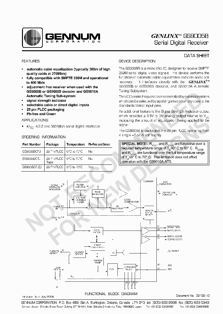 GS9005BCPJE3_2834206.PDF Datasheet