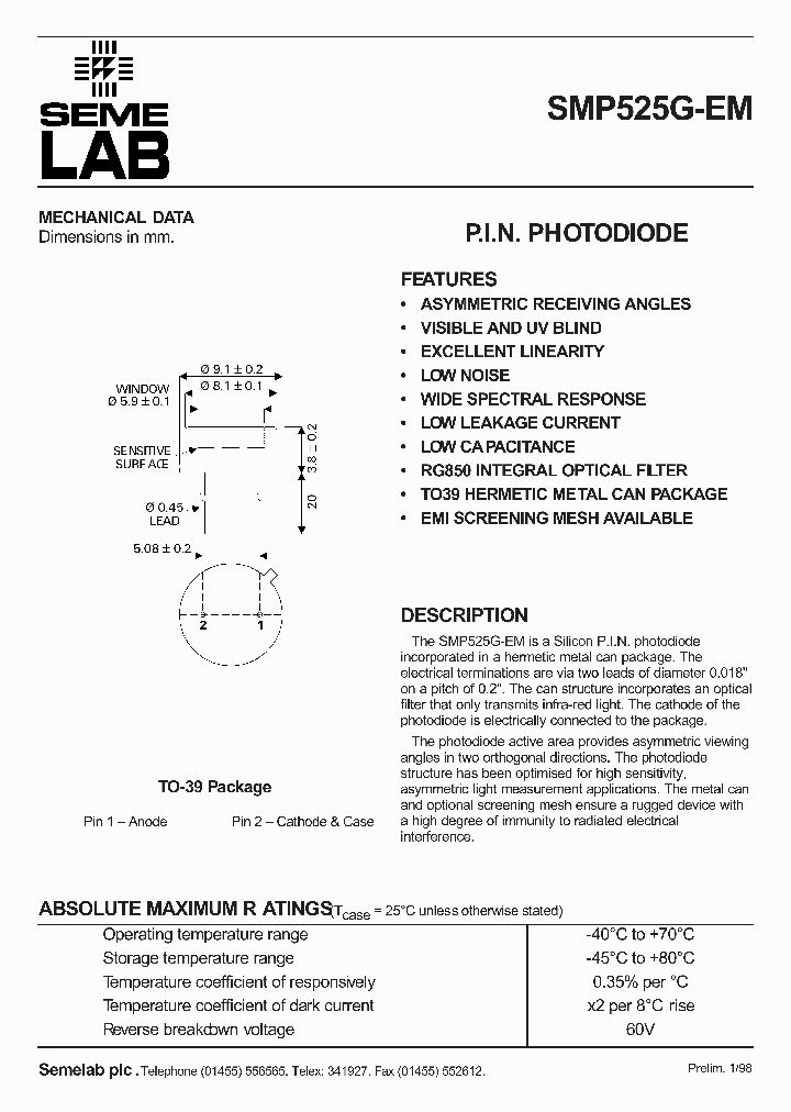 SMP525G-EM_2844065.PDF Datasheet