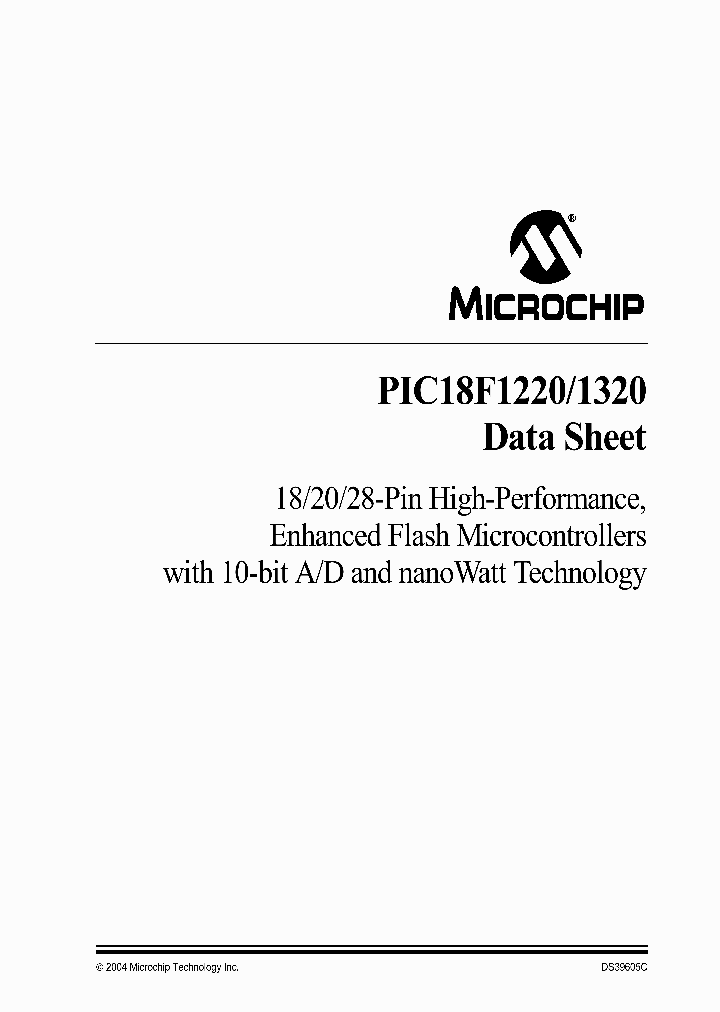 PIC18LF1220-IP_2844804.PDF Datasheet