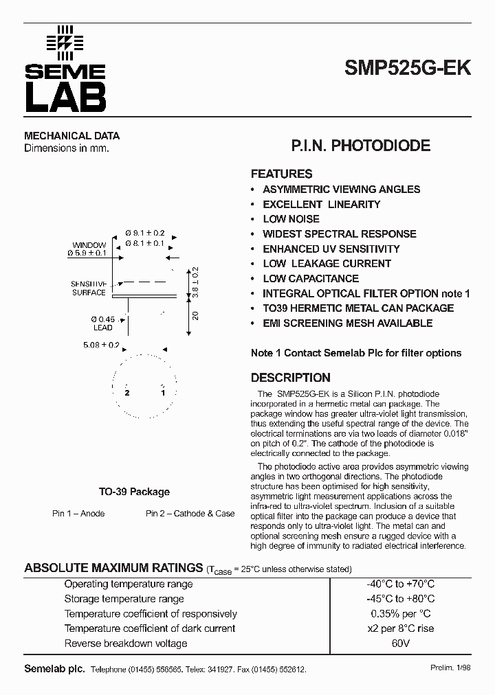 SMP525G-EK_2847495.PDF Datasheet