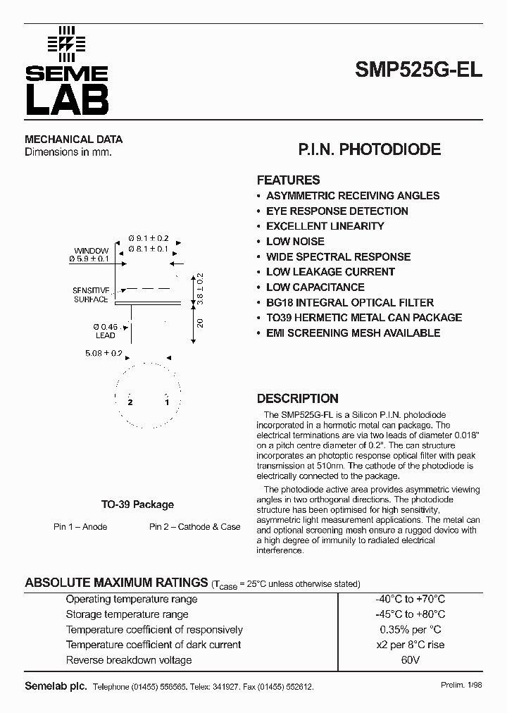 SMP525G-EL_2847497.PDF Datasheet