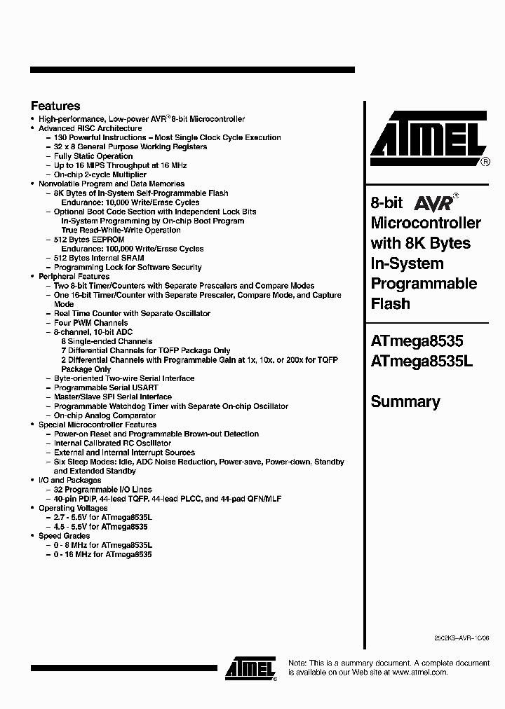 ATMEGA8535L-8MU_2858093.PDF Datasheet