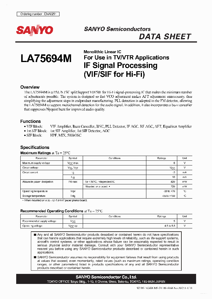 LA75694M_2877868.PDF Datasheet