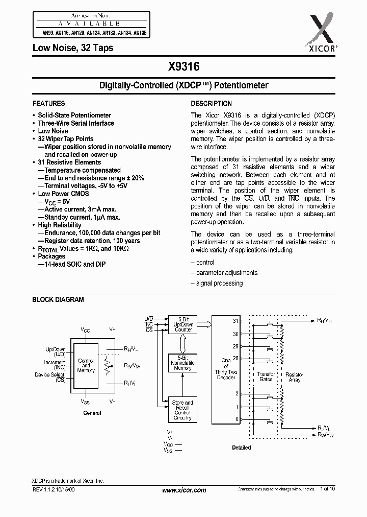 X9316_2878032.PDF Datasheet