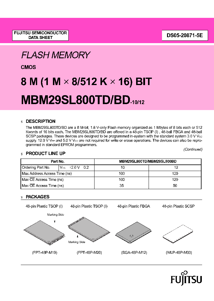 MBM29SL800BD-12PW_2891814.PDF Datasheet