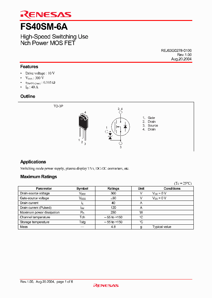 FS40SM-6A_2899842.PDF Datasheet