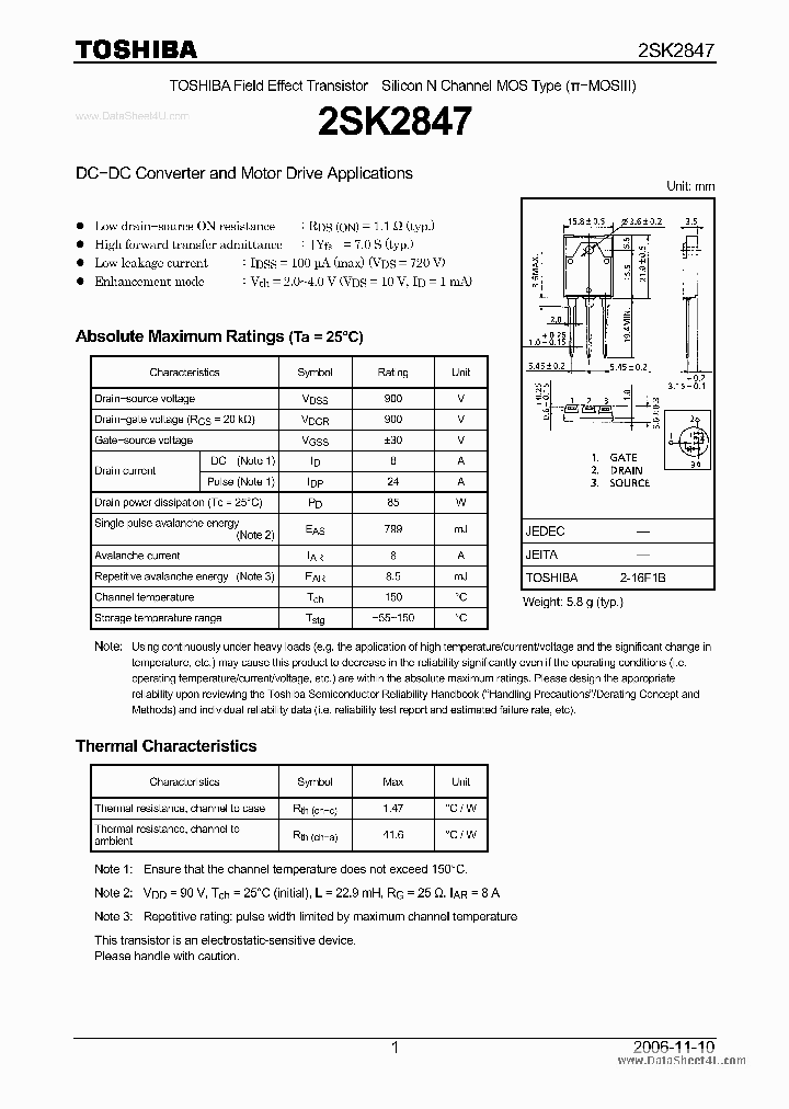 K2847_2913186.PDF Datasheet