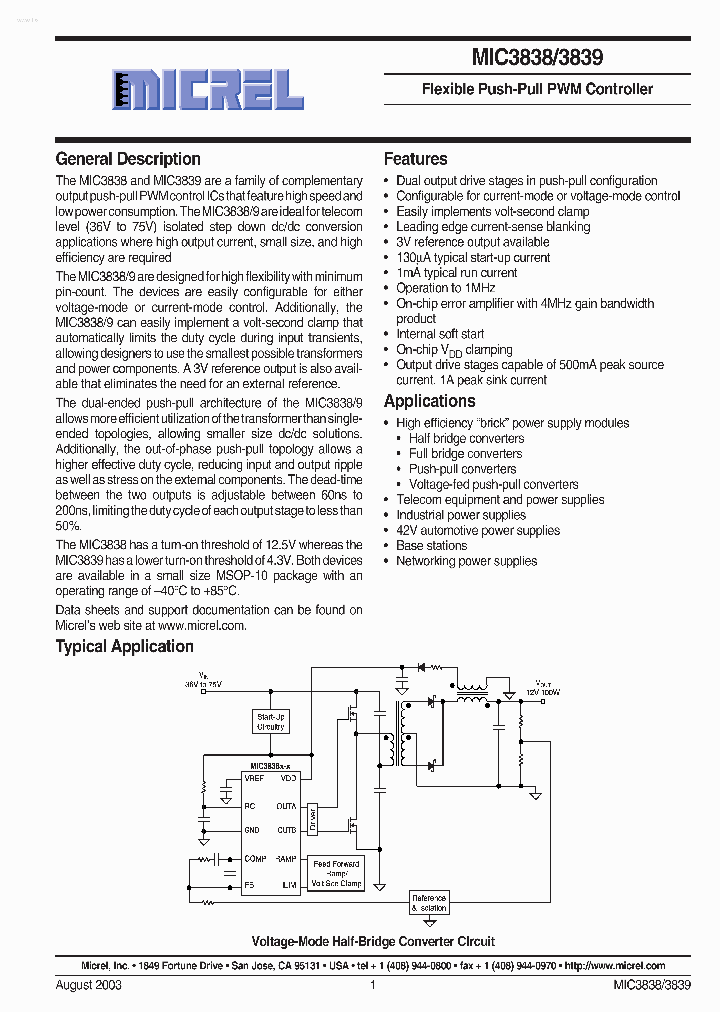 MIC3838_2916105.PDF Datasheet