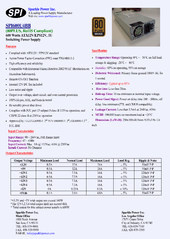 SPI600U4BB_2916268.PDF Datasheet