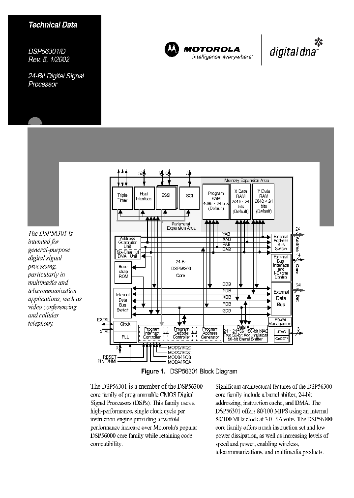 DSP56301PW100_2917963.PDF Datasheet