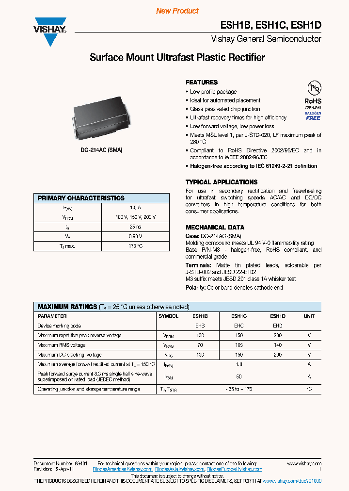 ESH1D-M3-61T_2917553.PDF Datasheet