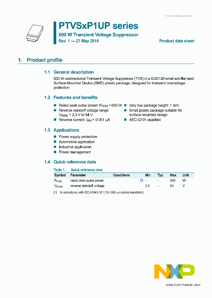 PTVSXP1UP_2918871.PDF Datasheet