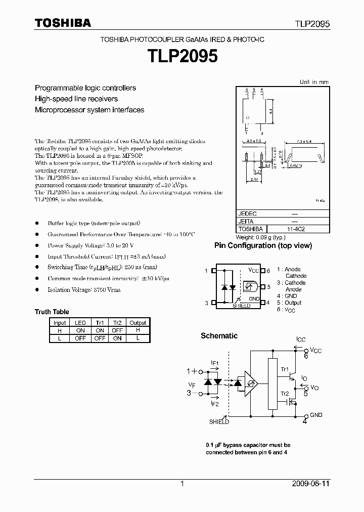 TLP2095_2919290.PDF Datasheet