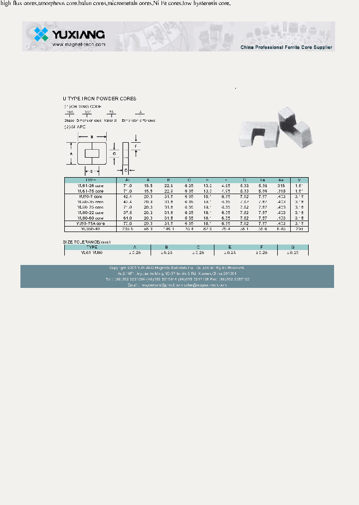 YU61-26CORE_2923386.PDF Datasheet